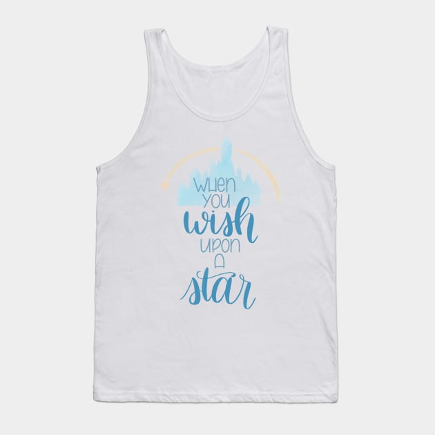 Wish Upon a Star Castle T-shirt Tank Top by janiejanedesign